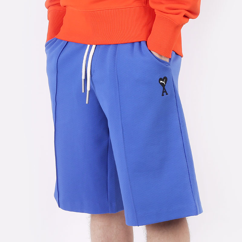 мужские синие шорты  PUMA x AMI Shorts 53407193 - цена, описание, фото 1